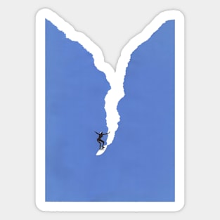 Steep drop Sticker